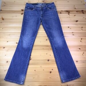 Wrangler Rock 47 Jeans Womens 7/8 Bootcut Ultra Low Rise Floral Embroidered Jean